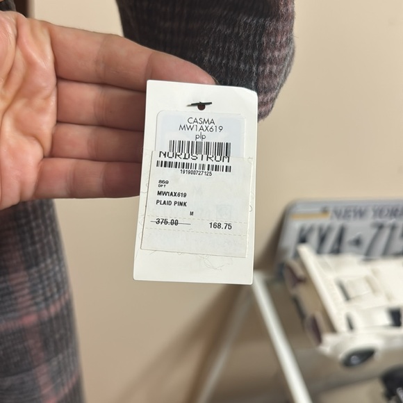 Andrew Marc Casma Plaid Wool Blend Coat size M - Picture 6 of 8